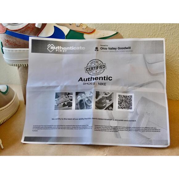 Size 11.5 - Nike Air Force 1 Shadow Sail Signal Blue Green W - Picture 9 of 9